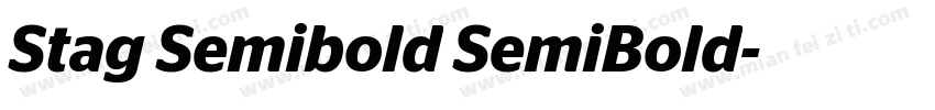 Stag Semibold SemiBold字体转换